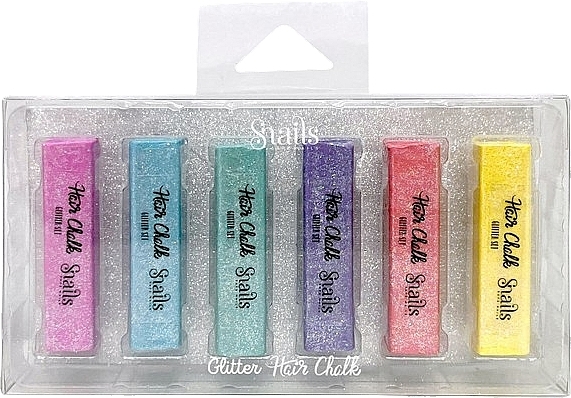 Zestaw brokatowych kredek do włosów - Snails Glitter Hair Chalk  — Zdjęcie N1