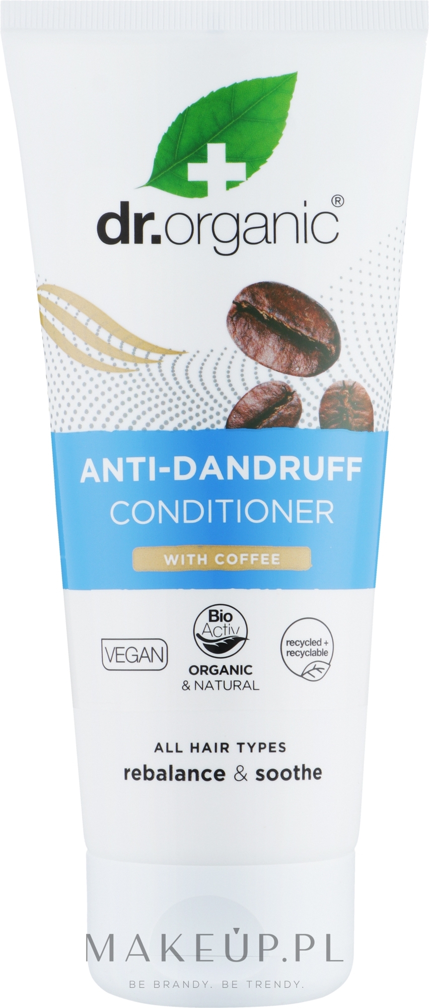 Kawowa odżywka przeciwłupieżowa - Dr Organic Organic Coffee Anti-Dandruff Conditioner  — Zdjęcie 200 ml