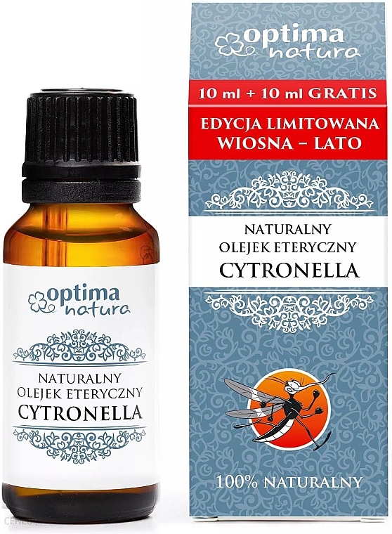 Olejek eteryczny z cytronelli - Optima Natura 100% Natural Essential Oil Citronella — Zdjęcie N1