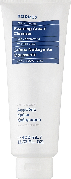 Pianka do mycia twarzy - Korres Greek Yoghurt Foaming Cream Cleanser Pre+ Probiotics 