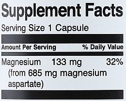 Suplement diety Asparat Magnezu, 685 mg, 90 szt. - Swanson Magnesium Aspartate — Zdjęcie N3