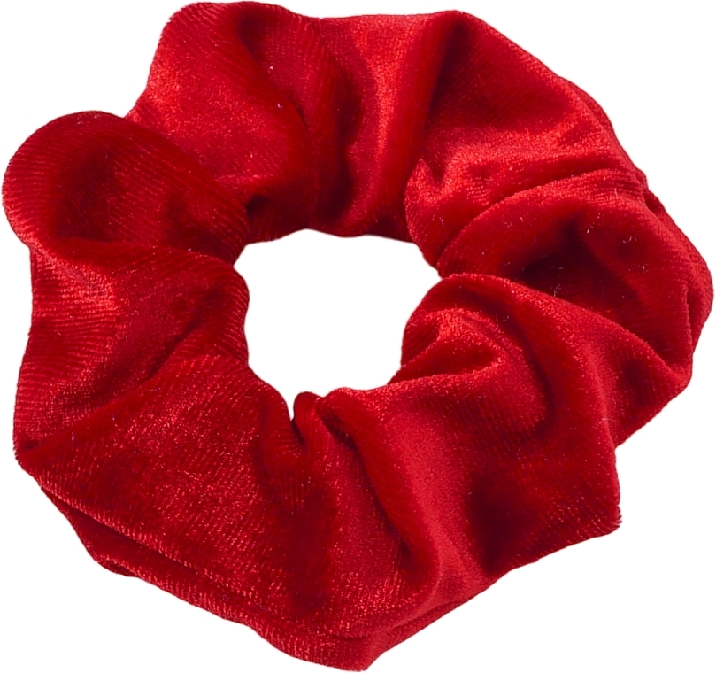 Aksamitna gumka do włosów, czerwona - Lolita Accessories — Zdjęcie N1