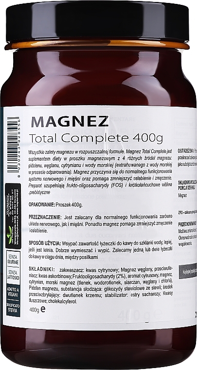 Suplement diety Magnez, proszek - BiosLine Principium Magnesio Completo — Zdjęcie N2