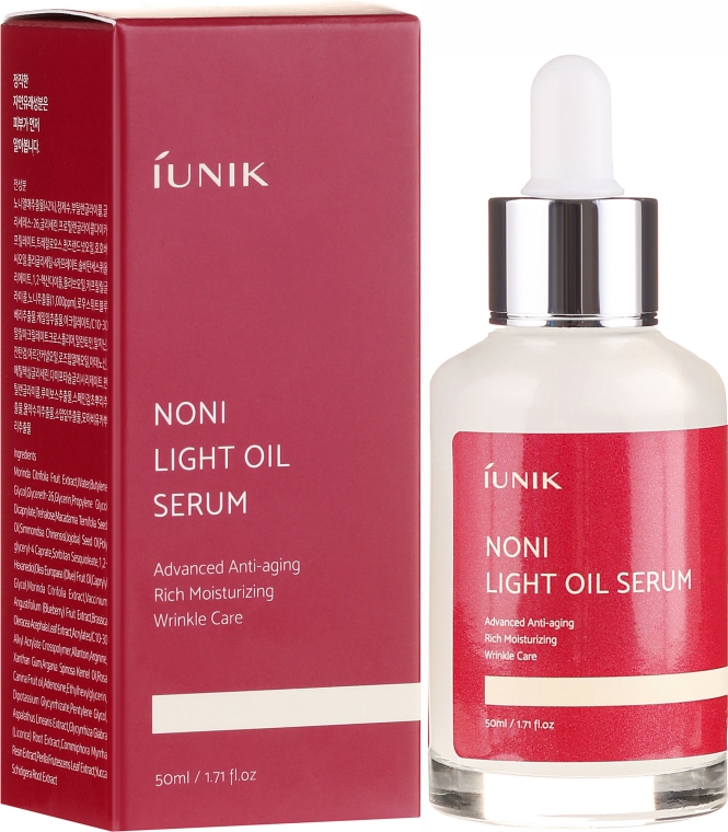 Lekkie olejkowe serum do twarzy - iUNIK Noni Light Oil Serum — Zdjęcie N1