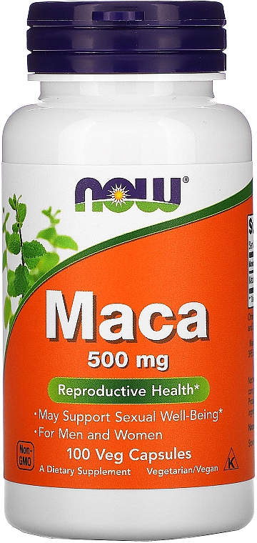 Korzeń Maca 500 mg - Now Foods Maca — Zdjęcie N1