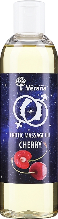 Olejek do masażu erotycznego Wiśnia - Verana Erotic Massage Oil Cherry — Zdjęcie N3