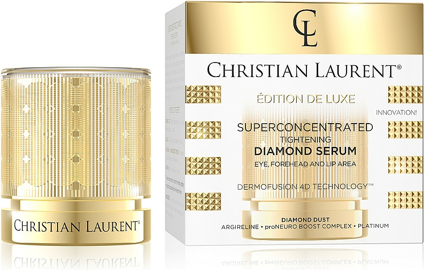 Nawilżające serum na czoło oraz okolice oczu i ust - Christian Laurent Super Concentrated Brightening Diamond Serum — Zdjęcie N1