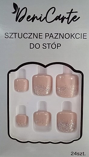 Tipsy do stóp, 24 sztuki - Deni Carte Nails 7295 — Zdjęcie N1