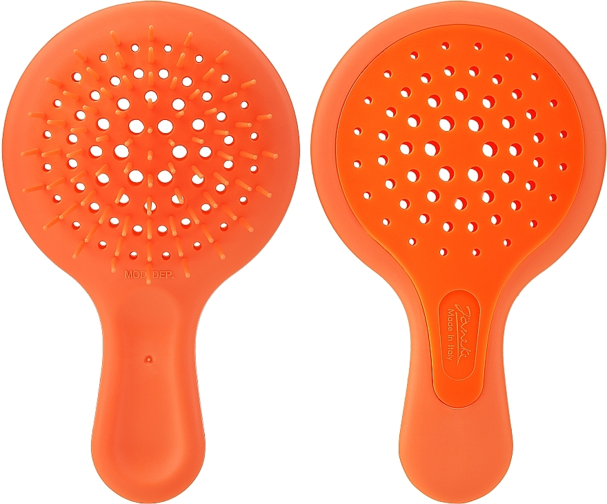 Szczotka do włosów, pomarańczowa - Janeke Superbrush Mini Silicon Line — Zdjęcie N1