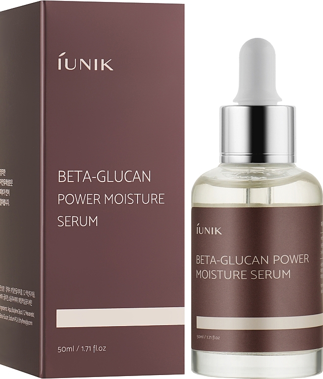 Nawilżająco-kojące serum do twarzy - iUNIK Beta-Glucan Power Moisture Serum — Zdjęcie N3