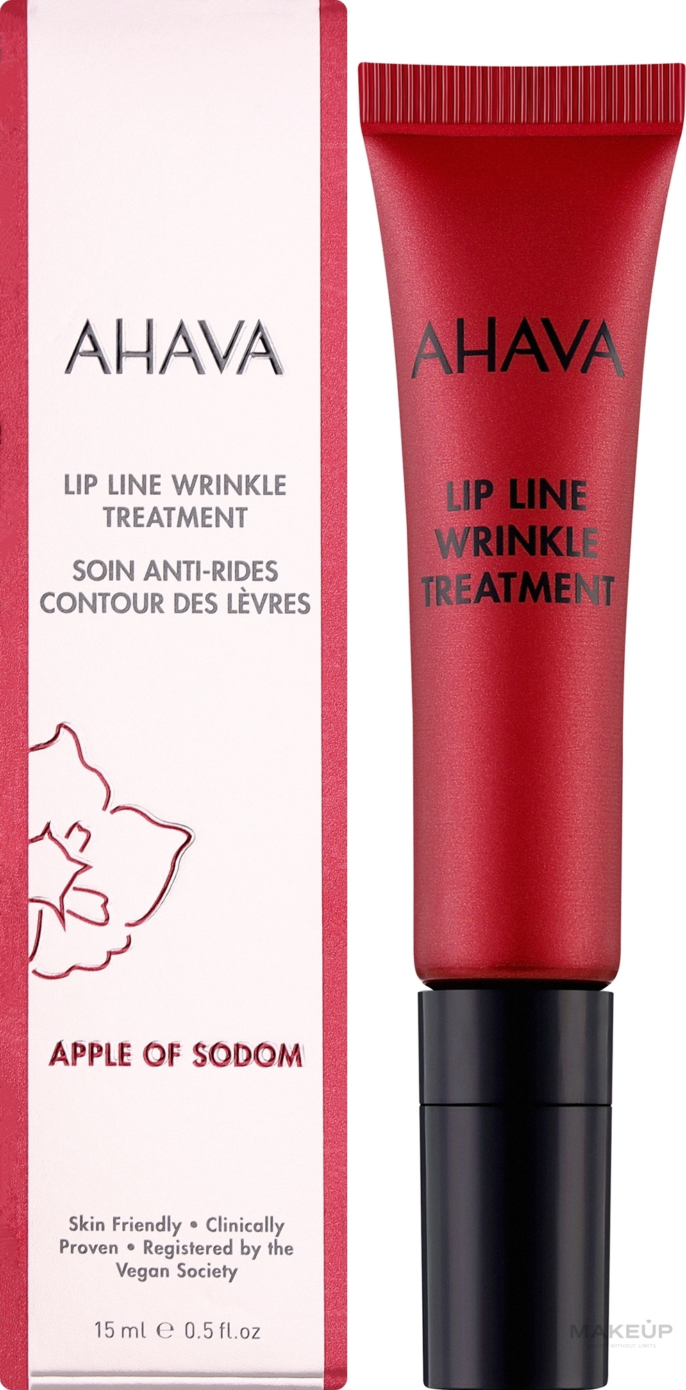 Krem przeciwzmarszczkowy do skóry wokół ust - Ahava Apple of Sodom Lip Line Wrinkle Treatment — Zdjęcie 15 ml