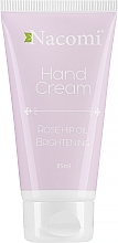 Wygładzająco-rozjaśniający krem do rąk Olej z dzikiej róży - Nacomi Brightening Hand Cream — Zdjęcie N1