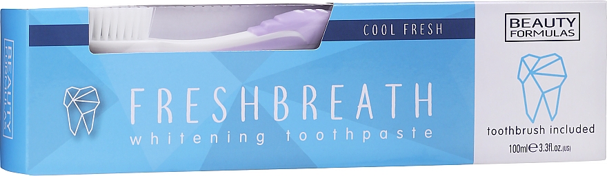 Zestaw do mycia zębów - Beauty Formulas (toothbrush/1pcs + toothpaste/100ml) — Zdjęcie N2