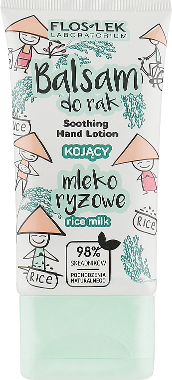 Kojący balsam do rąk Mleko ryżowe - Floslek Soothing Hand Lotion Rice Milk