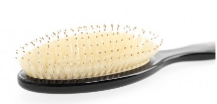 Szczotka do włosów z naturalnego włosia, owalna - Kashoki Smooth White Detangler — Zdjęcie N3