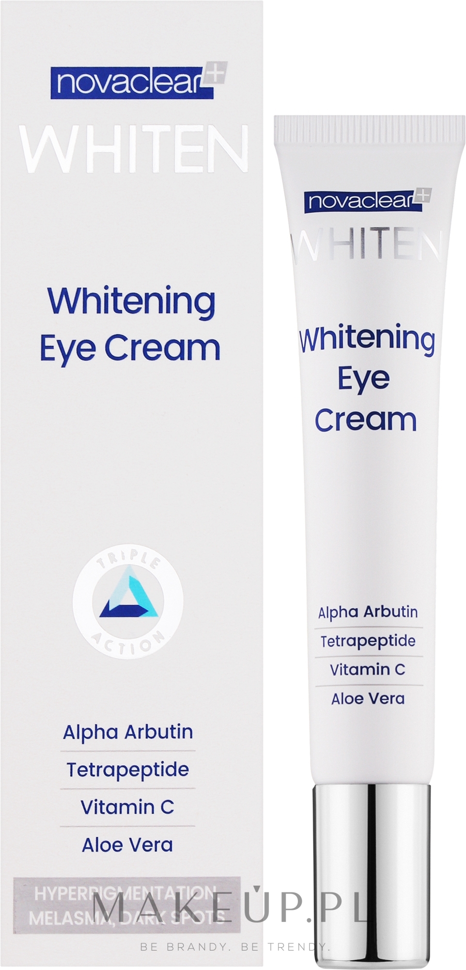 Krem pod oczy przeciw plamom starczym - Novaclear Whiten Eye Cream — Zdjęcie 15 ml