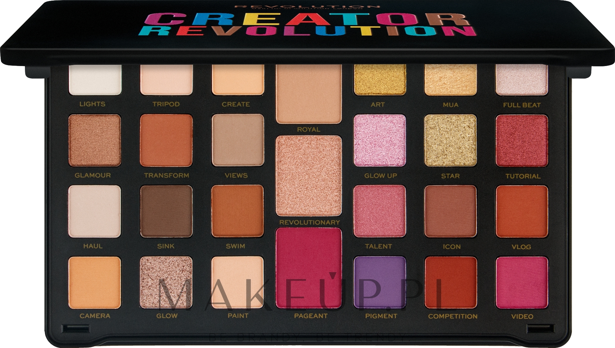 Paleta cieni do powiek - Makeup Revolution Creator Limitess Eyeshadow Palette — Zdjęcie Nude Reign