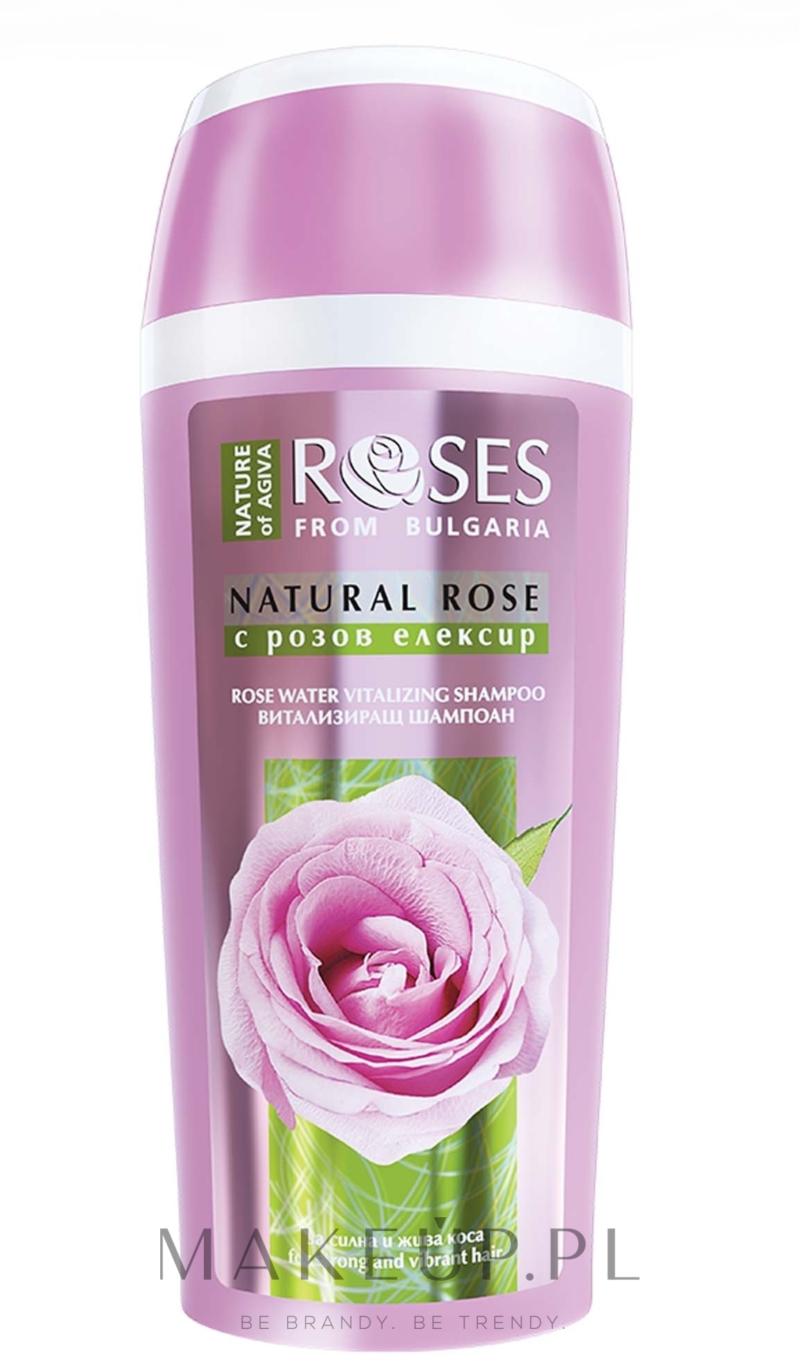 Rewitalizujący szampon do włosów z wodą różaną - Nature of Agiva Roses Vitalizing Shampoo For Strong & Vibrant Hair — Zdjęcie 250 ml