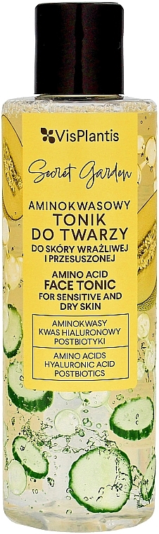 Tonik do skóry suchej i wrażliwej - Vis Plantis Secret Garden Amino Acid Face Tonic — Zdjęcie N1