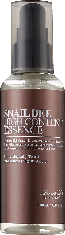 Esencja do twarzy z dużym stężeniem śluzu ślimaka i pszczelego jadu - Benton Snail Bee High Content Essence — Zdjęcie N3