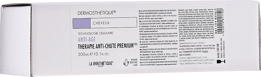Aktywna kuracja przeciwstarzeniowa do włosów - La Biosthetique Dermosthetique Therapie Anti-Chute Premium — Zdjęcie N3