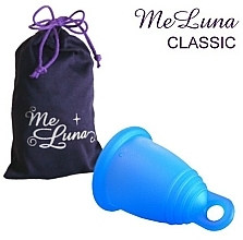 Kup Kubeczek menstruacyjny, rozmiar M, niebieski - MeLuna Classic Menstrual Cup Ring