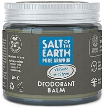Naturalny balsam-dezodorant - Salt Of The Earth Vetiver & Citrus Deodorant Balm — Zdjęcie N1