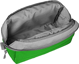 Pikowana kosmetyczka, zielona - MAKEUP Cosmetic Bag Green — Zdjęcie N2