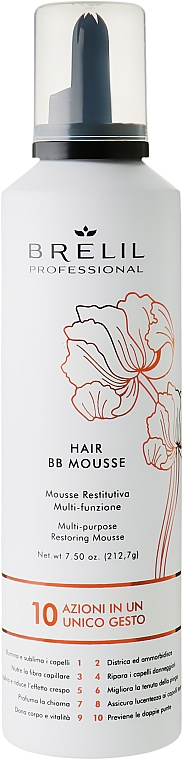 Wielofunkcyjna pianka do włosów - Brelil Bio Traitement Beauty Hair BB Mousse — Zdjęcie N3