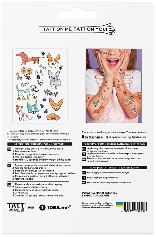Tymczasowe tatuaże - TATTon.me Dogs Mix — Zdjęcie N3