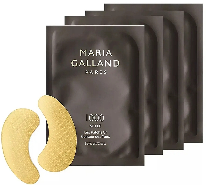 Złote płatki na oczy - Maria Galland Paris 1000 Mille The Eye Contour Patches — Zdjęcie N1