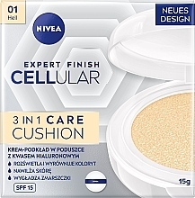 Kup Przeciwzmarszczkowy krem-podkład w poduszce - NIVEA Hyaluron Cellular Expert Finish 3in1 Care Cushion