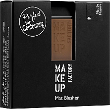 Matowy róż do policzków - Make up Factory Mat Blusher — Zdjęcie N1