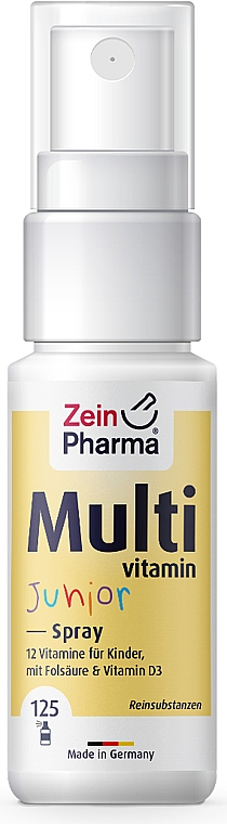 Suplement diety Multiwitaminowy spray dla dzieci - ZeinPharma Multivitamin Junior Spray — Zdjęcie N1