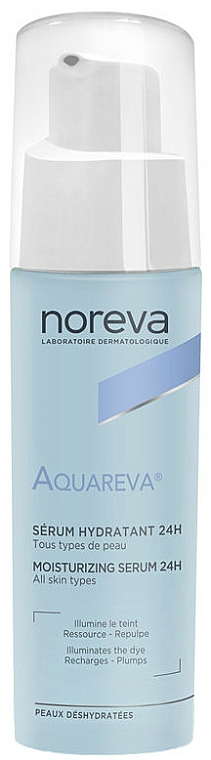 Nawilżające serum do twarzy - Noreva Laboratoires Aquareva Moisturizing Serum 24H