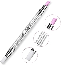 Dwustronny sztyft do manicure i usuwania skórek - Nooves Quartz Dual Stick — Zdjęcie N3