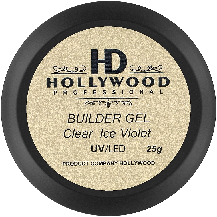 Żel budujący do paznokci - HD Hollywood Builder Gel Clear Ice Violet — Zdjęcie N1