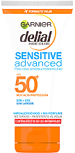 Ultradelikatny przeciwsłoneczny krem do twarzy SPF 50+ - Garnier Ambre Solaire Sensitive Sun Cream — Zdjęcie N1