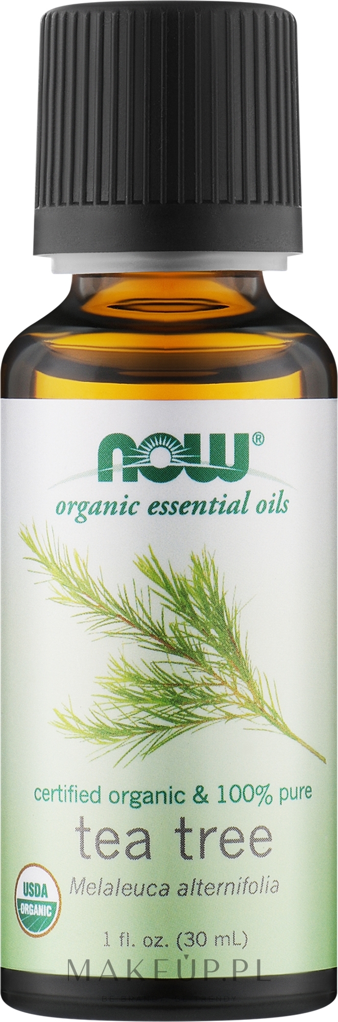 Organiczny olejek eteryczny z drzewa herbacianego - Now Foods Organic Essential Oils 100% Pure Tea Tree — Zdjęcie 30 ml
