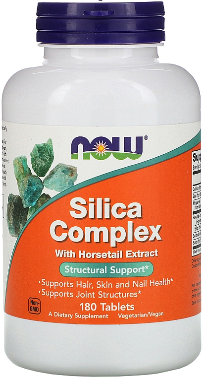 Suplement diety z krzemem - Now Foods Silica Complex with Horsetail Extract — Zdjęcie N1