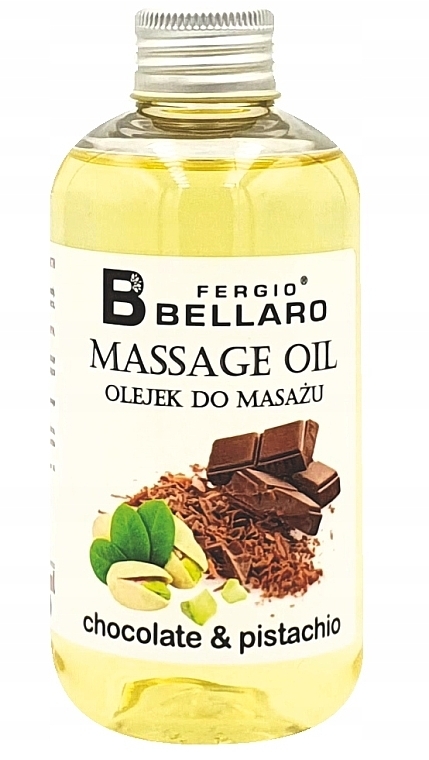 Olejek do masażu Czekolada - Fergio Bellaro Massage Oil Chocolate Pistachio — Zdjęcie N1