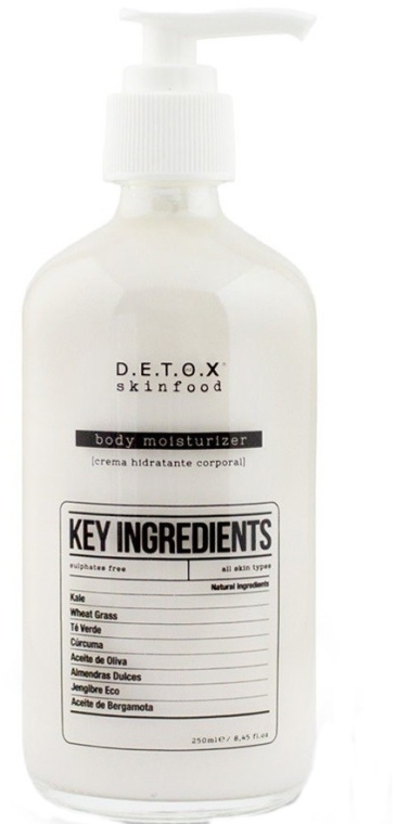 Nawilżający krem do ciała - Detox Skinfood Key Ingredients — Zdjęcie N1