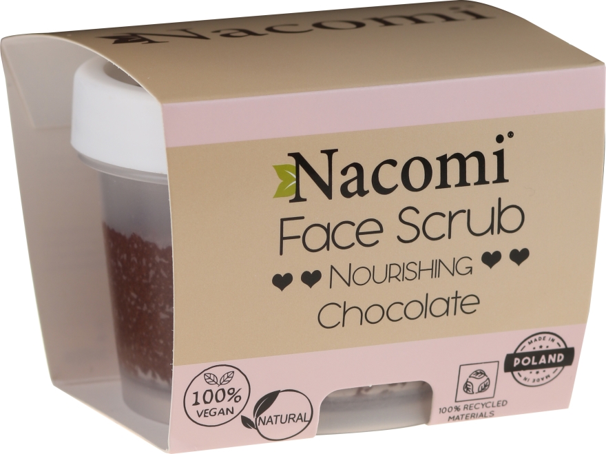 Odżywczy peeling do twarzy i ust Czekolada - Nacomi Moisturizing Face&Lip Scrub Chocolate