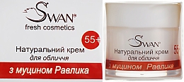 Naturalny krem do twarzy z mucyną ślimaka, 55+ - Swan Face Cream — Zdjęcie N1