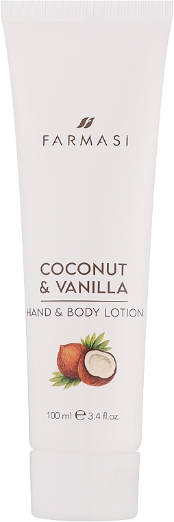 Balsam do rąk i ciała Kokos i wanilia - Farmasi Coconut & Vanilla Hand And Body Lotion — Zdjęcie N1