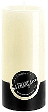 Świeca cylindryczna, średnica 7 cm, wysokość 15 cm - Bougies La Francaise Cylindre Candle Ivory — Zdjęcie N1