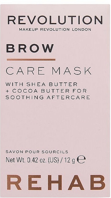 Maska do brwi, rzęs i ust - Makeup Revolution Rehab Brow Care Mask — Zdjęcie N1