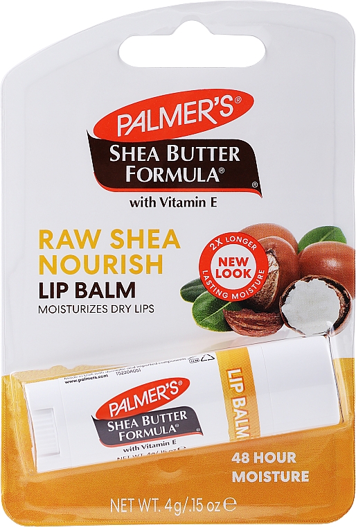 Balsam z masłem shea do ust suchych i popękanych - Palmer’s Raw Shea Nourish Lip Balm