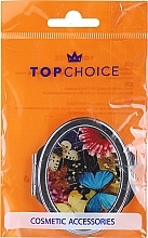 PRZECENA! Lusterko kosmetyczne Motyle i piwonie, 85451, błękitny motyl - Top Choice * — Zdjęcie N3