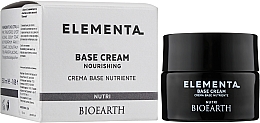 Odżywczy krem do twarzy z masłem shea - Bioearth Elementa Base Cream Nutri — Zdjęcie N2